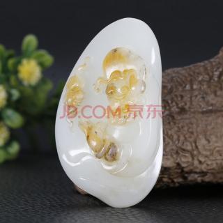 省级玉石雕刻大师宋永胜作品 和田玉籽料达摩挂件 玉质细腻 60克 千尺